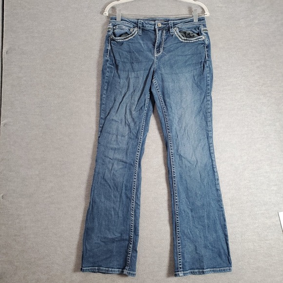 Shyanne Denim - Shyanne Women Jeans 31x32 Short Blue Denim Wide Leg Mid Rise‎ ACTUAL 30x30